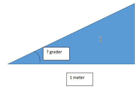 Bilde av en trekant med grader