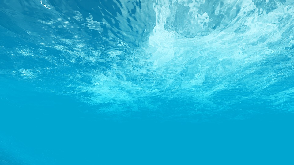 Bilde av havet tatt under vann