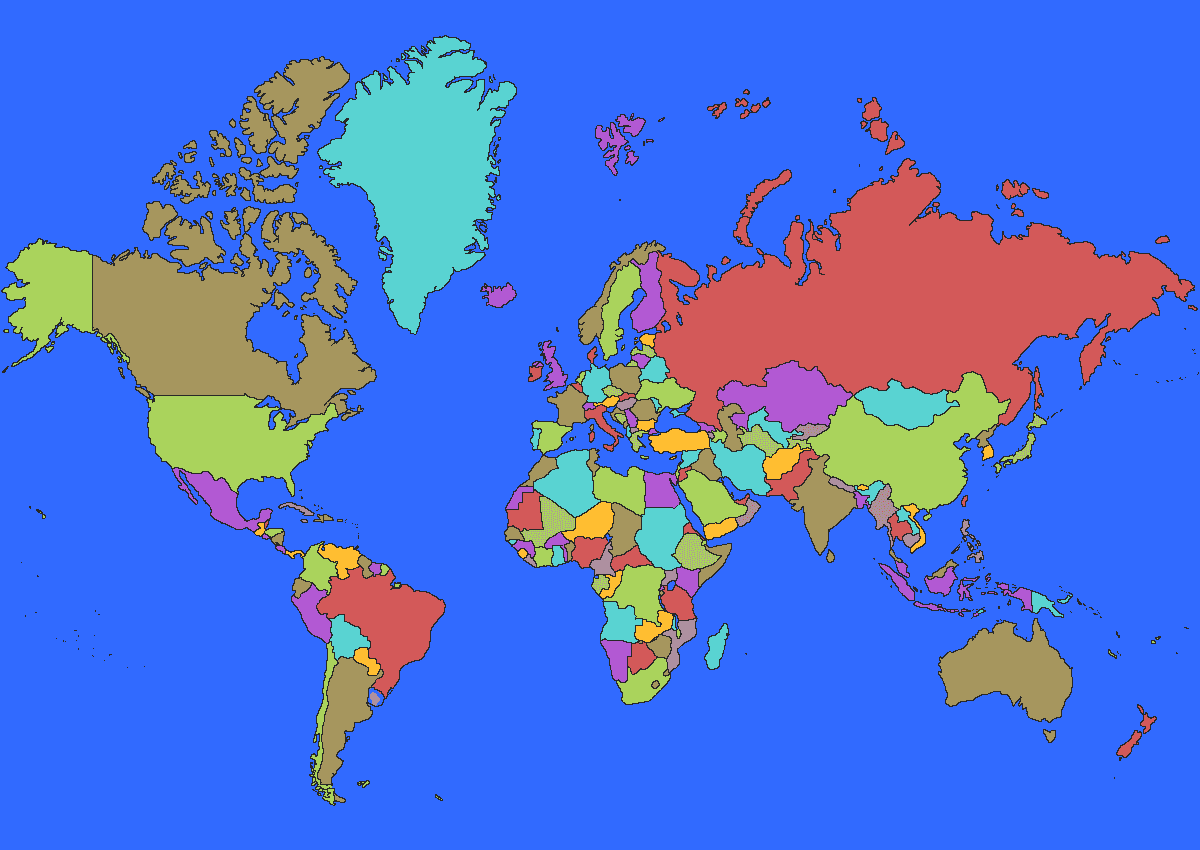 Bilde av verdenskartet