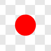 Bilde av en helt rund rød sirkel