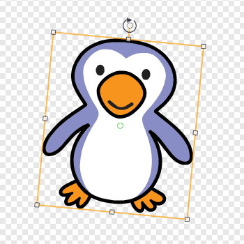 Viser hvordan rotere pingvinen i Scratch
