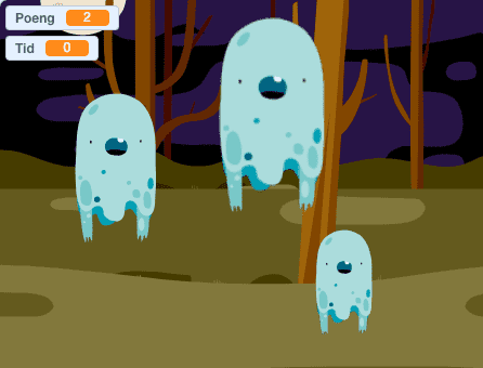 Illustrasjon av et ferdig spøkelsejakt spill